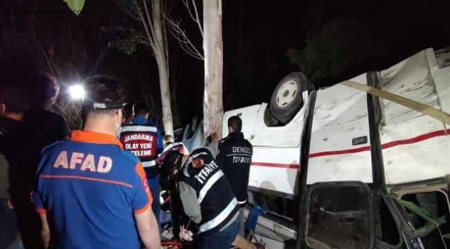 Minibüs park halindeki otomobile çarptı: 3 ölü, 5 yaralı