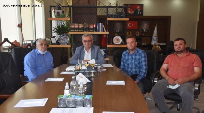 Paşayiğit Mahalle Muhtarı Mutlu ve Geçmiş Dönem Paşayiğit Muhtarı Kaya'dan Biyokütle Enerji Santrali için Başkan Helvacıoğlu'na teşekkür ziyareti