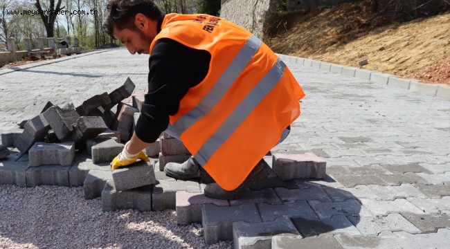 Sapakpınar sakinleri yeni parke yola kavuştu