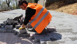 Sapakpınar sakinleri yeni parke yola kavuştu