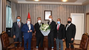 SİGORTA ACENTALARI DERNEĞİ VALİ YAZICI'YI ZİYARET ETTİ