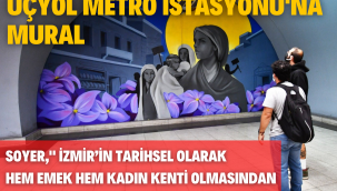 Üçyol Metro İstasyonu'na mural