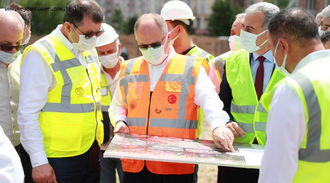 VALİ AYHAN BELEDİYE PROJELERİNİ YERİNDE İNCELEDİ…