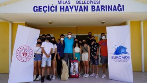 VETERİNER FAKÜLTESİ ÖĞRENCİLERİ HAYVAN BARINAĞINI ZİYARET ETTİ