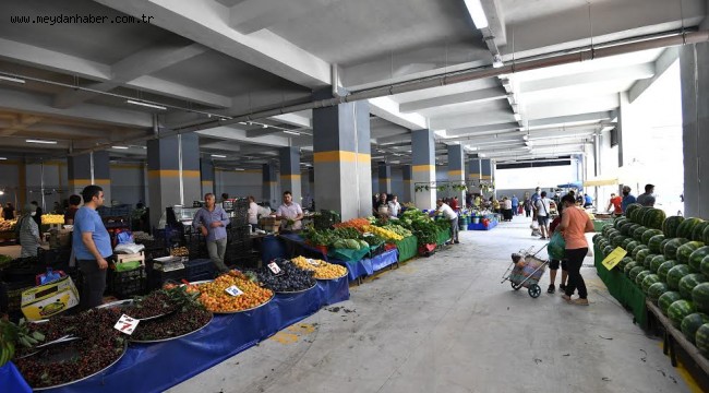 Yunuseli Kapalı Pazar Alanı'nda İlk Pazar Kuruldu