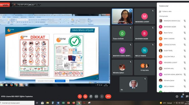 2021 KPSS Uşak İl Sınav Koordinasyon Kurul Toplantısı Gerçekleşti