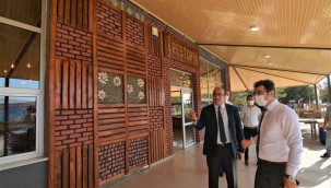 BAŞKAN MUSTAFA ÇÖL KAPLICADA İNCELEMELERDE BULUNDU