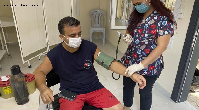 Büyükşehir Sağlık Kabini spor yapan vatandaşlara hizmet veriyor