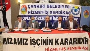 Çankırı Belediyesi Tarihinde Bir İlk Toplu İş Sözleşmesi İçin İmzalar Atıldı