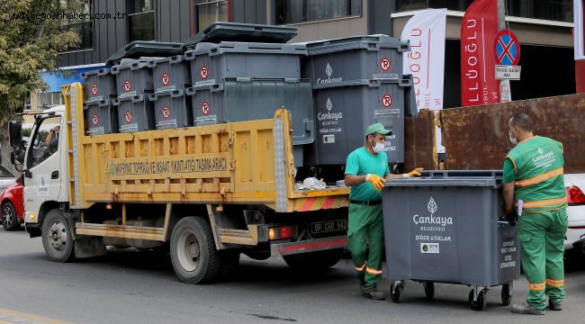 DAHA TEMİZ ÇANKAYA İÇİN DEĞİŞİM BAŞLADI   KONTEYNERLER YENİLENİYOR  