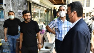 Dündar'dan Yanan İşyerine Ziyaret