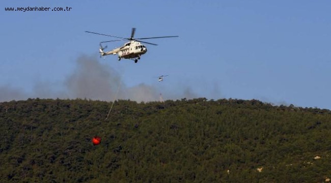 Foça'daki orman yangını kontrol altına alındı