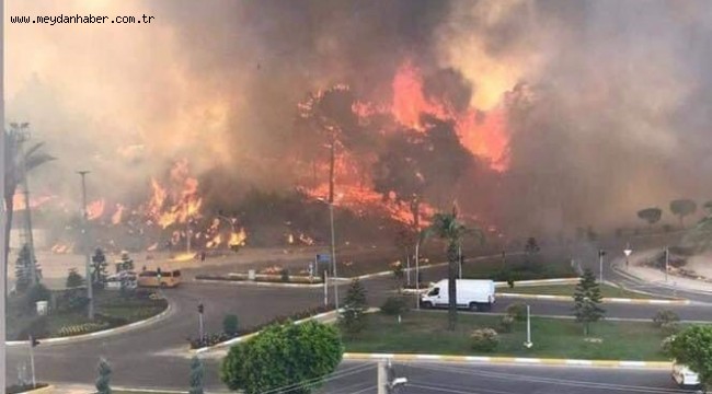 HBB İTFAİYESİNDEN KADİRLİ'DEKİ YANGINA DESTEK