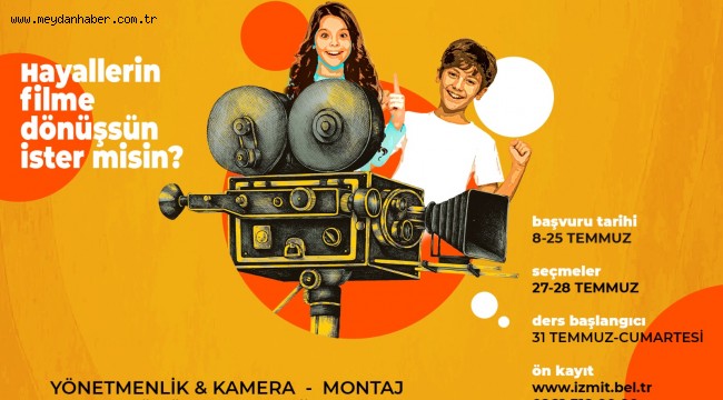 İzmit Belediyesi çocuklara sinemanın kapılarını aralıyor Çocuk Sinema Okulu açılıyor!