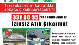 İzmit Belediyesinden iri katı atıklar için saat ve randevu hatırlatması