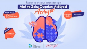 İzmit'te çocuklar için Akıl ve Zeka Oyunları Atölyesi açılıyor