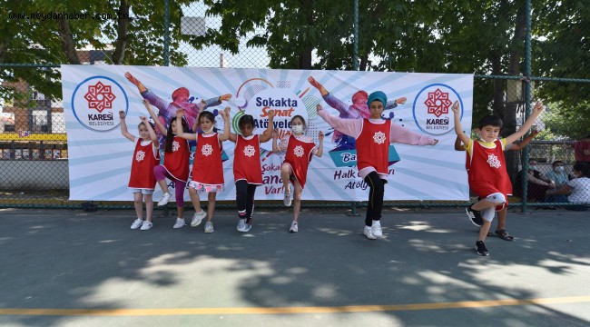 KARESİ'DE ÇOCUKLAR SANATLA BULUŞUYOR