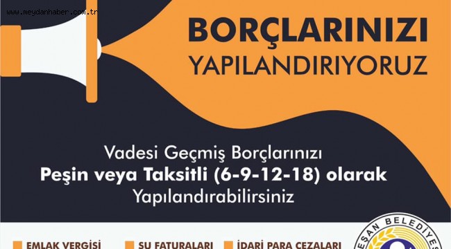 Keşan Belediyesi'ne olan vergi borçlarının yapılandırılması için başvurular başladı