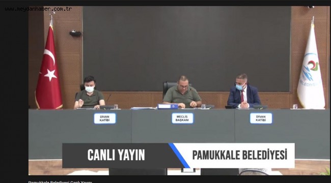 PAMUKKALE BELEDİYESİ İHALELERİ CANLI YAYINDA YAPIYOR