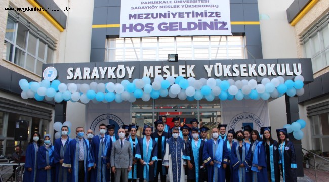 PAÜ Sarayköy Meslek Yüksekokulu'nda ilk mezuniyet heyecanı