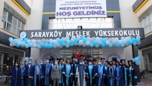 PAÜ Sarayköy Meslek Yüksekokulu'nda ilk mezuniyet heyecanı
