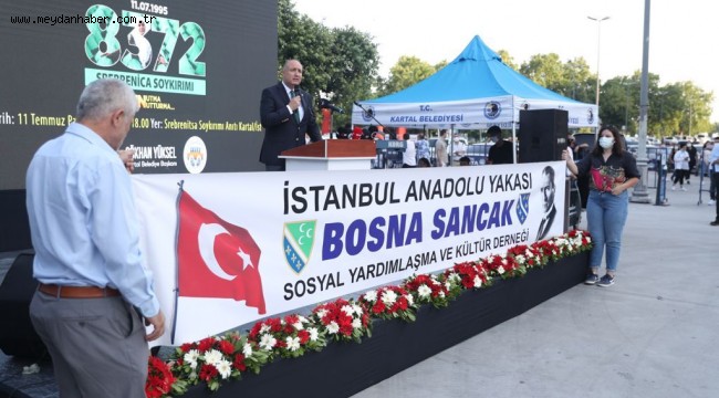  Srebrenitsa Soykırımı'nda Hayatını Kaybedenler Kartal'da Anıldı