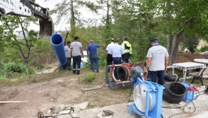 Yeni kuyuların suyu Bahabey Arıtmaya ulaştı