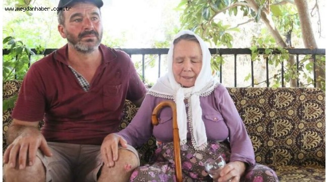 Annesini 600 metre sırtında taşıyıp yangından kurtardı