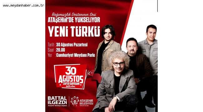 ATAŞEHİR'DE 30 AĞUSTOS ZAFER BAYRAMI COŞKUSU