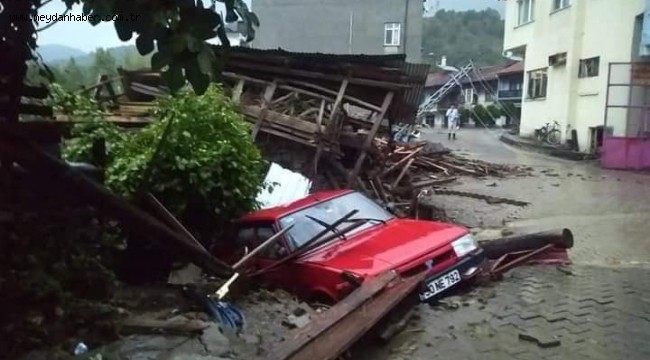 Bartın'ı sel vurdu, 1 ölü, 1 kayıp