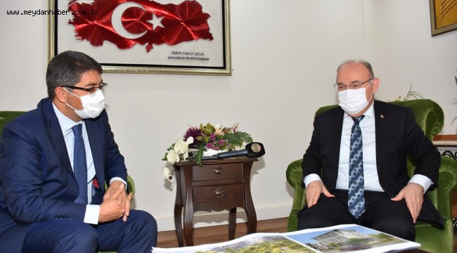 BAŞKAN ÇELİK'TEN VALİ KARADENİZ'E BRİFİNG