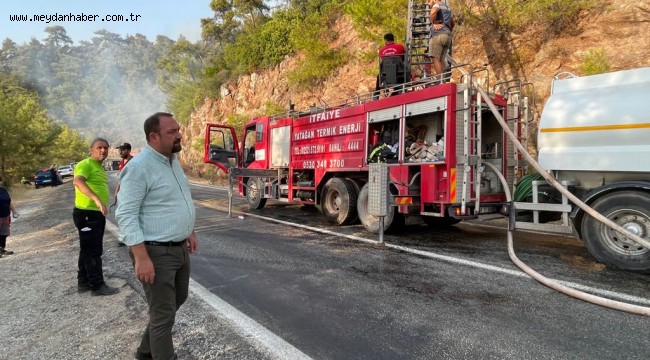 Başkan Gümrükçü Marmaris Yangın Bölgesinde