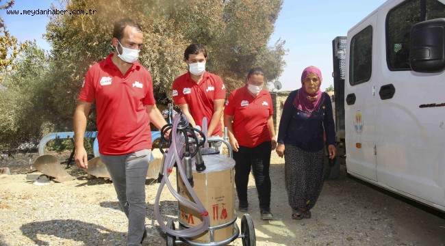 Büyükşehir Derman ekipleri afetzede halkın yanında  