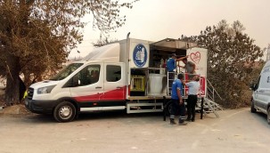 Çorum Belediyesi ekipleri yangın bölgesinde