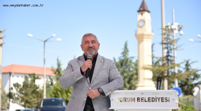 Çorum Belediyesi'nden Mecitözü'ne asfalt