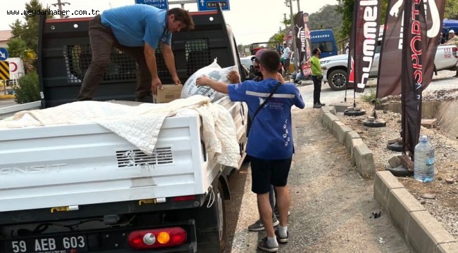 Ergenenin Marmaris'e yardımları devam ediyor