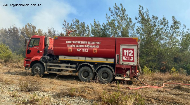 HBB EKİPLERİNDEN DÖRTYOL'DAKİ YANGINA ANINDA MÜDAHALE