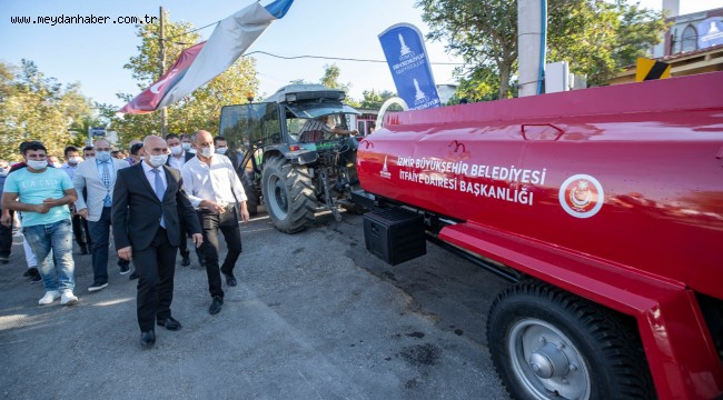 İzmir Büyükşehir Belediyesi 50 yangın söndürme tankeri daha dağıtacak