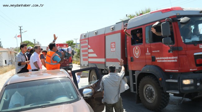 İzmir İtfaiyesi alkışlarla uğurlandı alkışlarla karşılandı