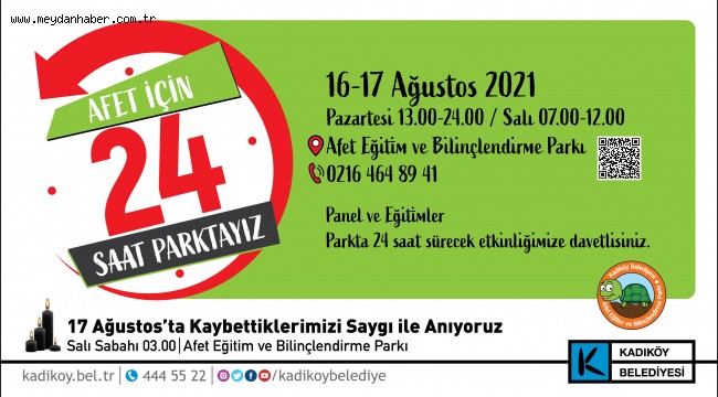 KADIKÖY MARMARA DEPREMİ'Nİ 24 SAAT SÜRECEK BİR PROGRAMLA ANIYOR