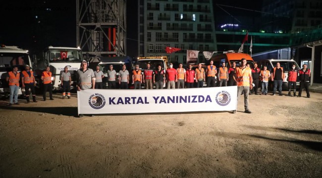 KARTAL BELEDİYESİ'NDEN SEL MAĞDURLARINA YARDIM ELİ