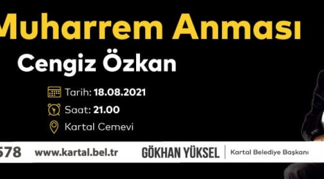 Kartal Belediyesi'nden Yas-ı Muharrem Anması