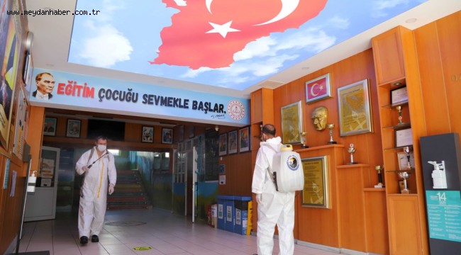 Kartal'da Yüz Yüze Eğitim Öncesi Temizlik ve Hijyen Çalışmaları Başladı