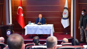 KAYMAKAMLAR TOPLANTISI VALİMİZ ALİ FUAT ATİK BAŞKANLIĞINDA GERÇEKLEŞTİRİLDİ