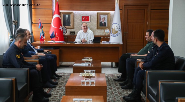 MANAVGAT'TAN DÖNEN İTFAİYE PERSONELLERİNİ BAŞKAN BİLGİN AĞIRLADI…