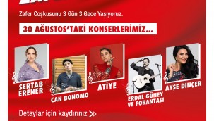 MERSİN BÜYÜKŞEHİR'DEN 3 GÜN 3 GECE ZAFER KONSERLERİ