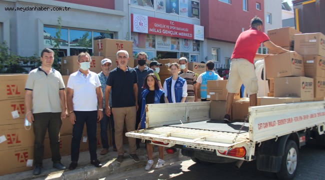 MİTSO YANGIN YARDIMLARINI KOORDİNASYON MERKEZİNE TESLİM ETTİ