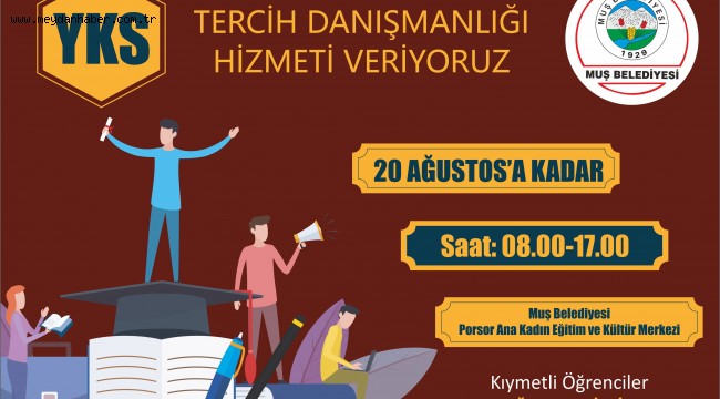 MUŞ BELEDİYESİ'NDEN ÜCRETSİZ TERCİH DANIŞMANLIĞI HİZMETİ