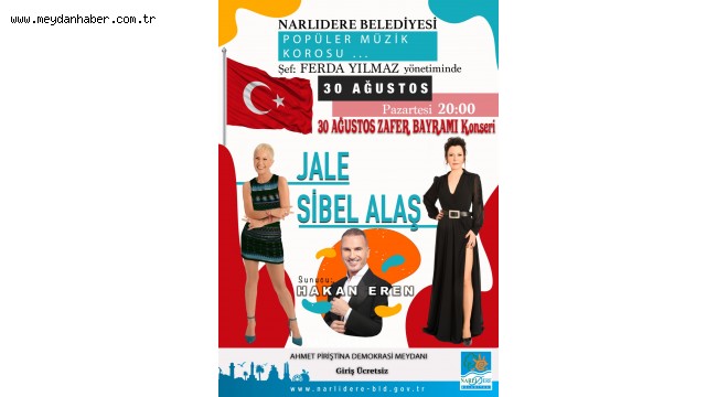 Narlıdere'den 30 Ağustos'a coşkulu kutlama