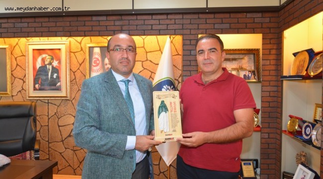 SAMSAT BELEDİYE BAŞKANLIĞINDAN BAŞKAN MUSTAFA ÇÖL'E ZİYARET